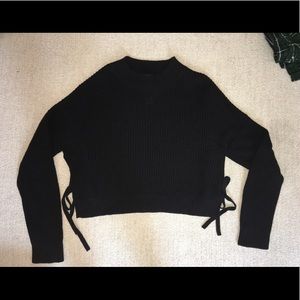 Black High Neck Sweater